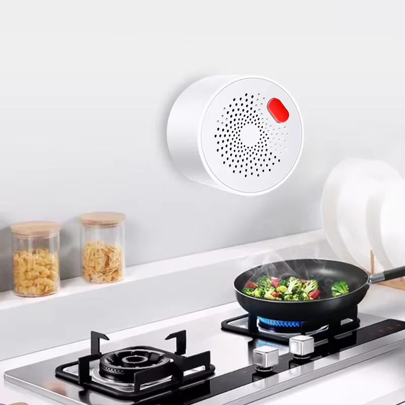 Monitoramento inteligente de gás, detecção em tempo real, proteção para sua casa, detector de gás Tuya Zigbee, compatível com Alexa e Google Home.