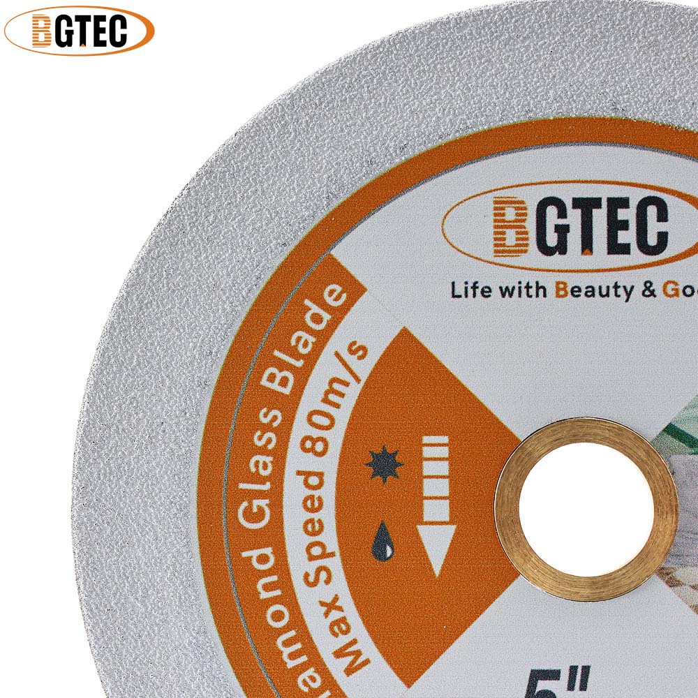BGTEC 1 PC ตัดเพชรแผ่นใบเลื่อย Dia75/100/115/125 มม.เครื่องบดมุมกระเบื้องแผ่น 3/4/4.5/5 นิ้วแห้งบดคริสตัล
