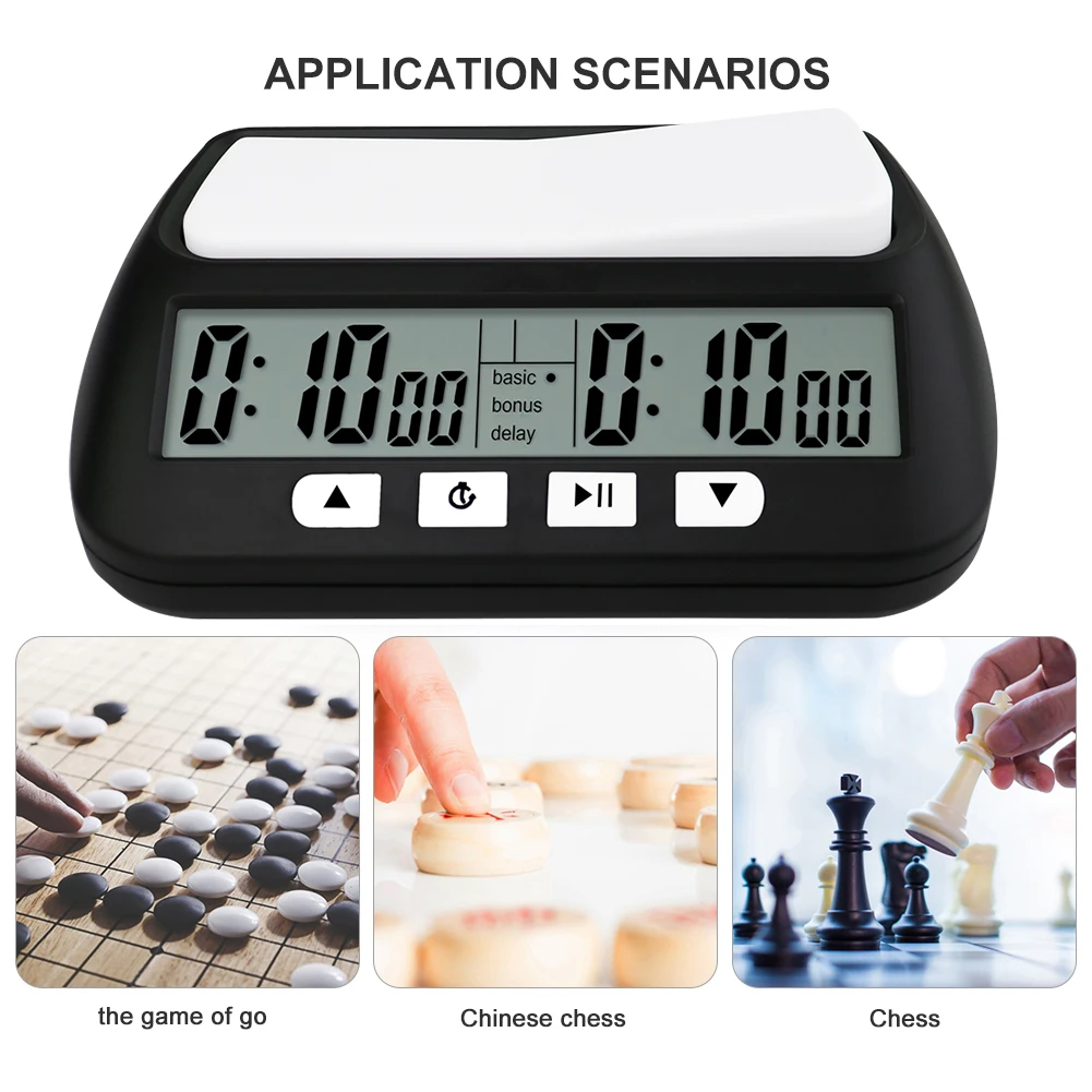 Professioneller Brettspiel-Timer, Count Up Down, Wettbewerb, Stundenzähler, Tischspiele, Schachuhr, digital, für internationales Schach