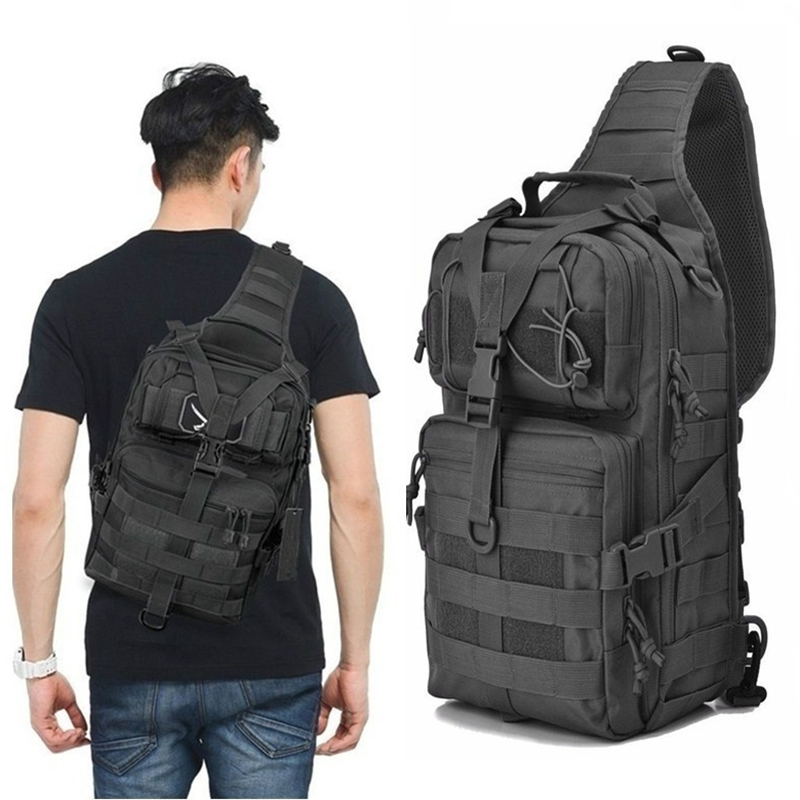 Heren Sling Bag Hoge Kwaliteit Sling Rugzak Rover Schoudertas Outdoor Assault Range Tas Camping Hunting Crossbody