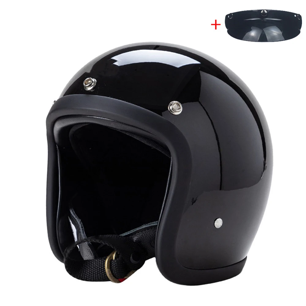 FiberGlass Vintage 500TX мотоциклетный шлем с открытым лицом в стиле ретро, скутер для езды 3/4 Jet Casco Moto Capacete, японский корейский стиль BLD