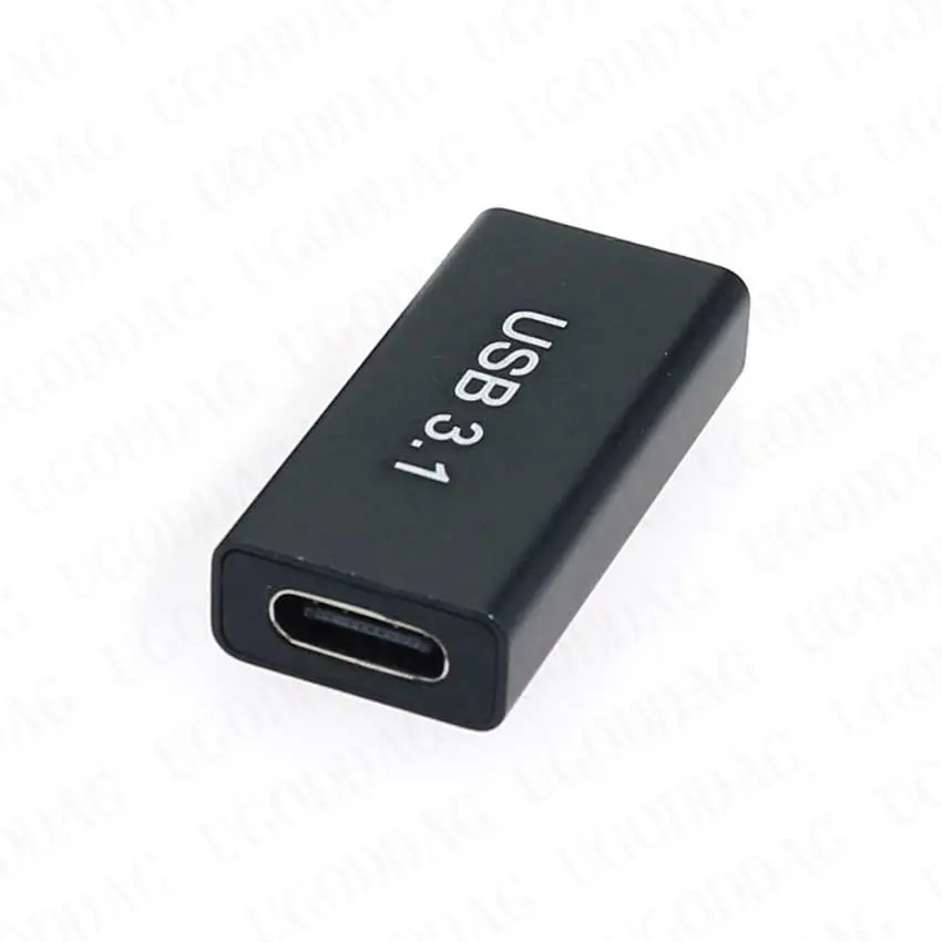 1/2 Uds USB 3,0 acoplador hembra a USB tipo C adaptador hembra Super velocidad USB3.0 tipo C extensor convertidor de conexión