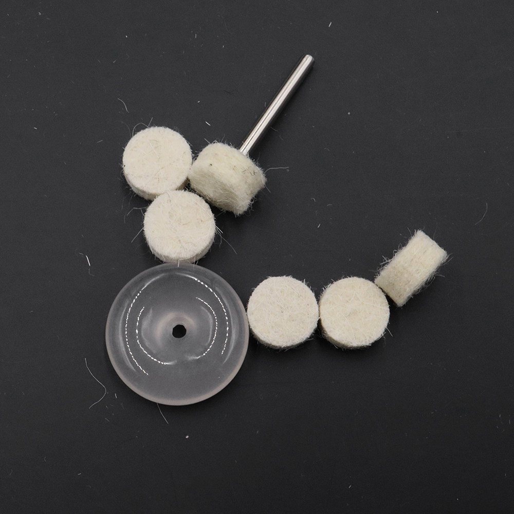 Wool Felt Polishing Buffing Round Wheel Grinding Pad Shank for Dremel Rotary Tool Accessories Polishing Buffing Wheel