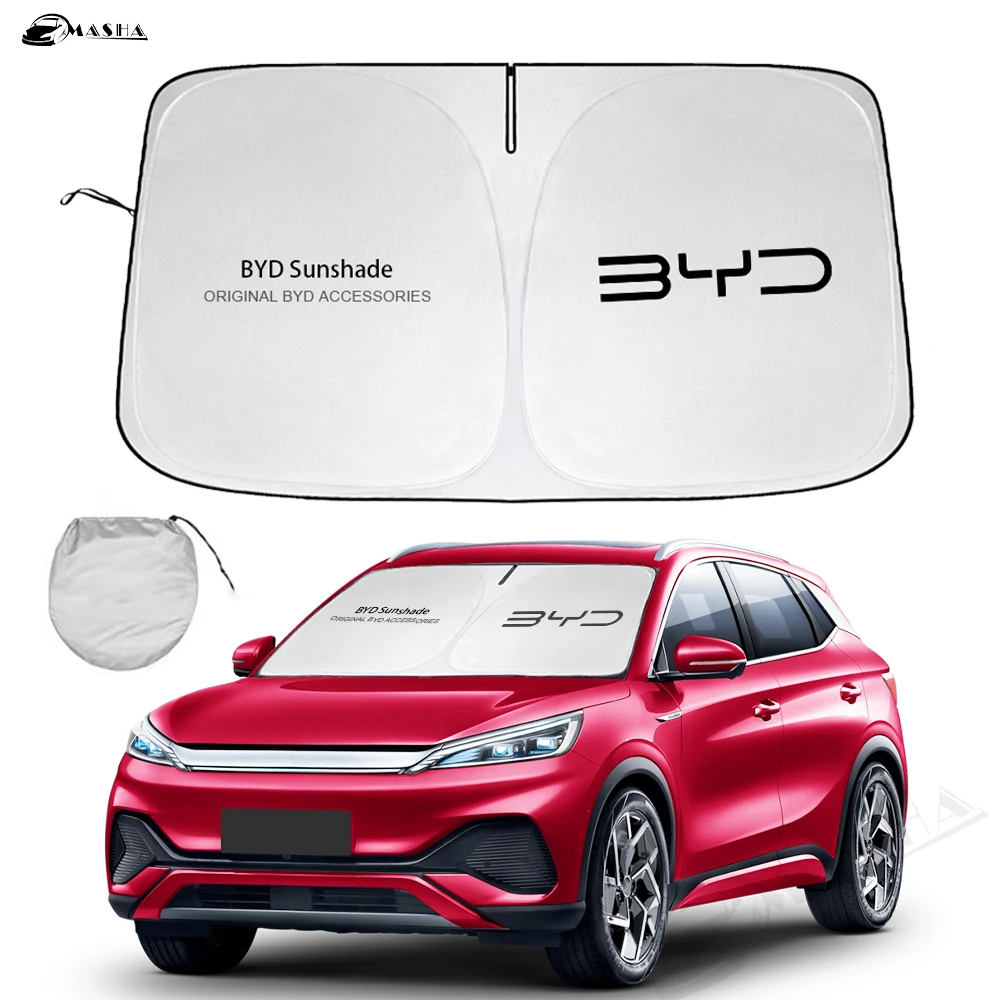 Солнцезащитный козырек на лобовое стекло автомобиля для BYD Atto 3 2021-2023, солнцезащитный козырек с отражателем, защита салона автомобиля, аксессуары Yuan Plus