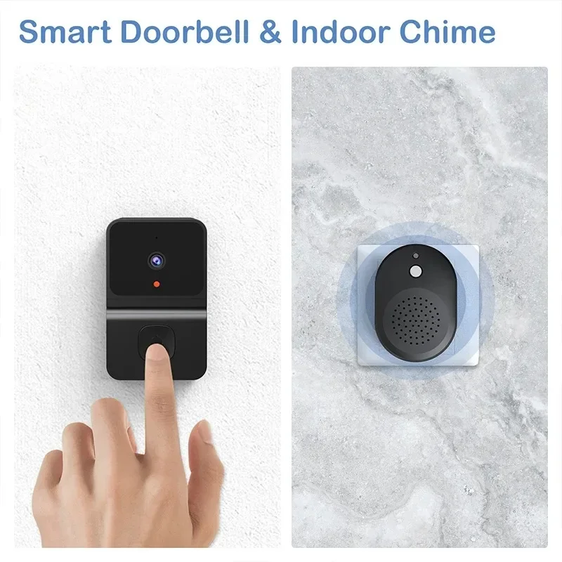 Z30 Wireless doorbell camera with Chime smart home security video intercom night vision 2.4GHZ WiFi smart doorbell audio
