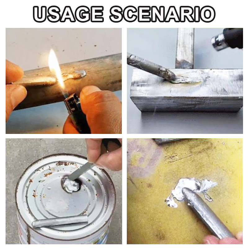 Low Temperature Welding Universal Wire Rod Easy Melt Welding Rods Powder Cored Aluminium Repairing Holes Solder Rod Agent Kits