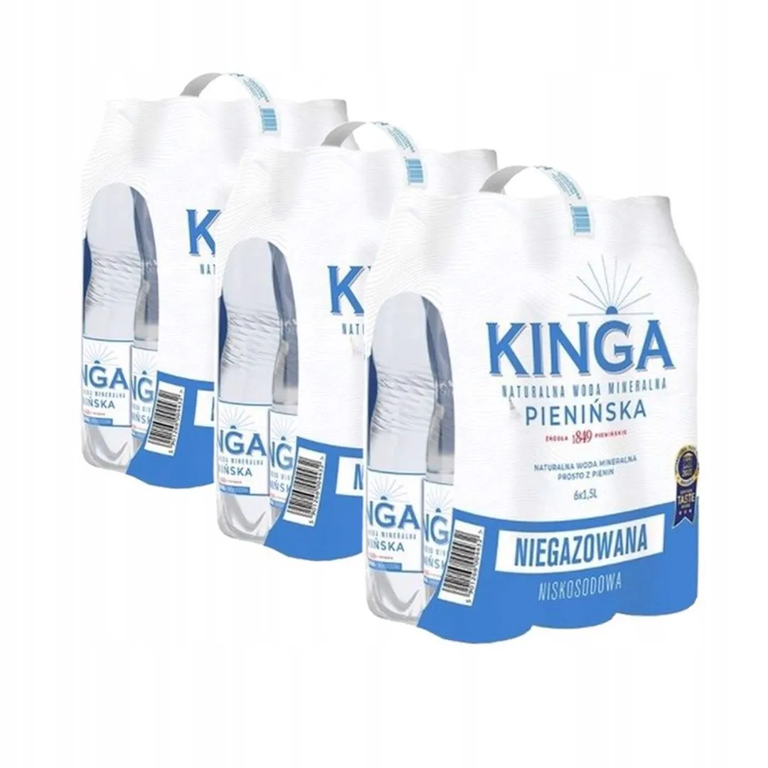 Kinga Pienińska Naturalna woda mineralna niegazowana niskosodowa 1,5 l x 18 sztuk