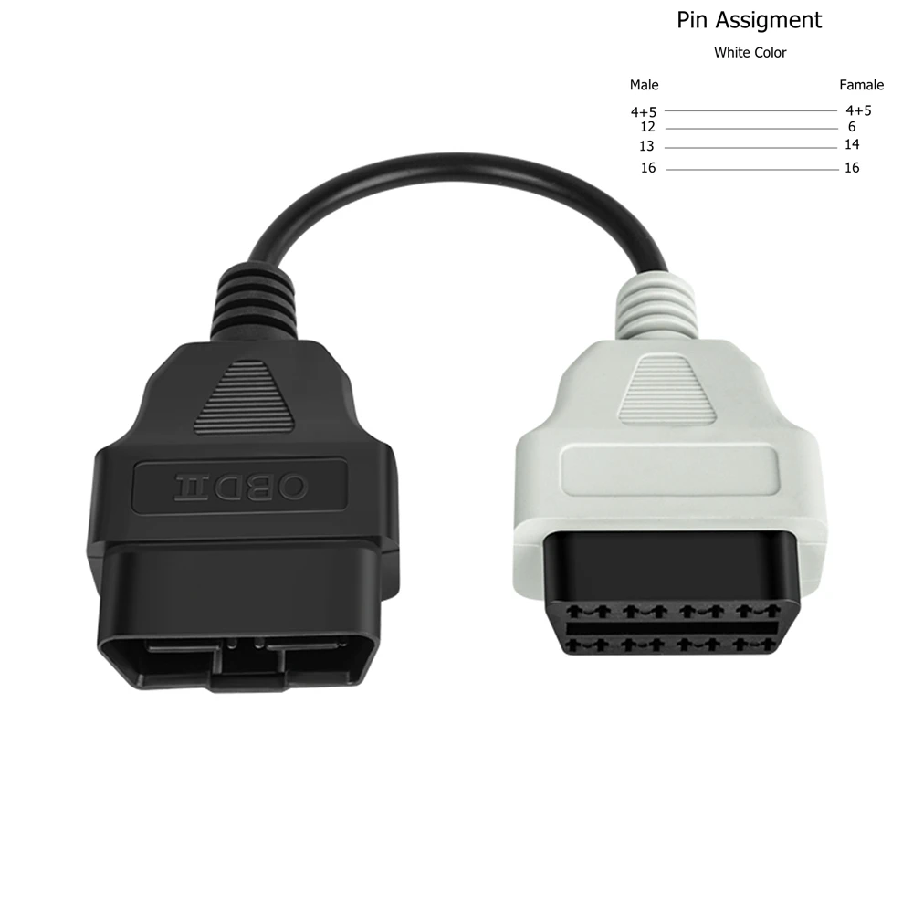6 cores obd 2 conector de scanner de carro resistente cabo adaptador de diagnóstico multiecuscan para scan multi ecu para fiat ecu scan