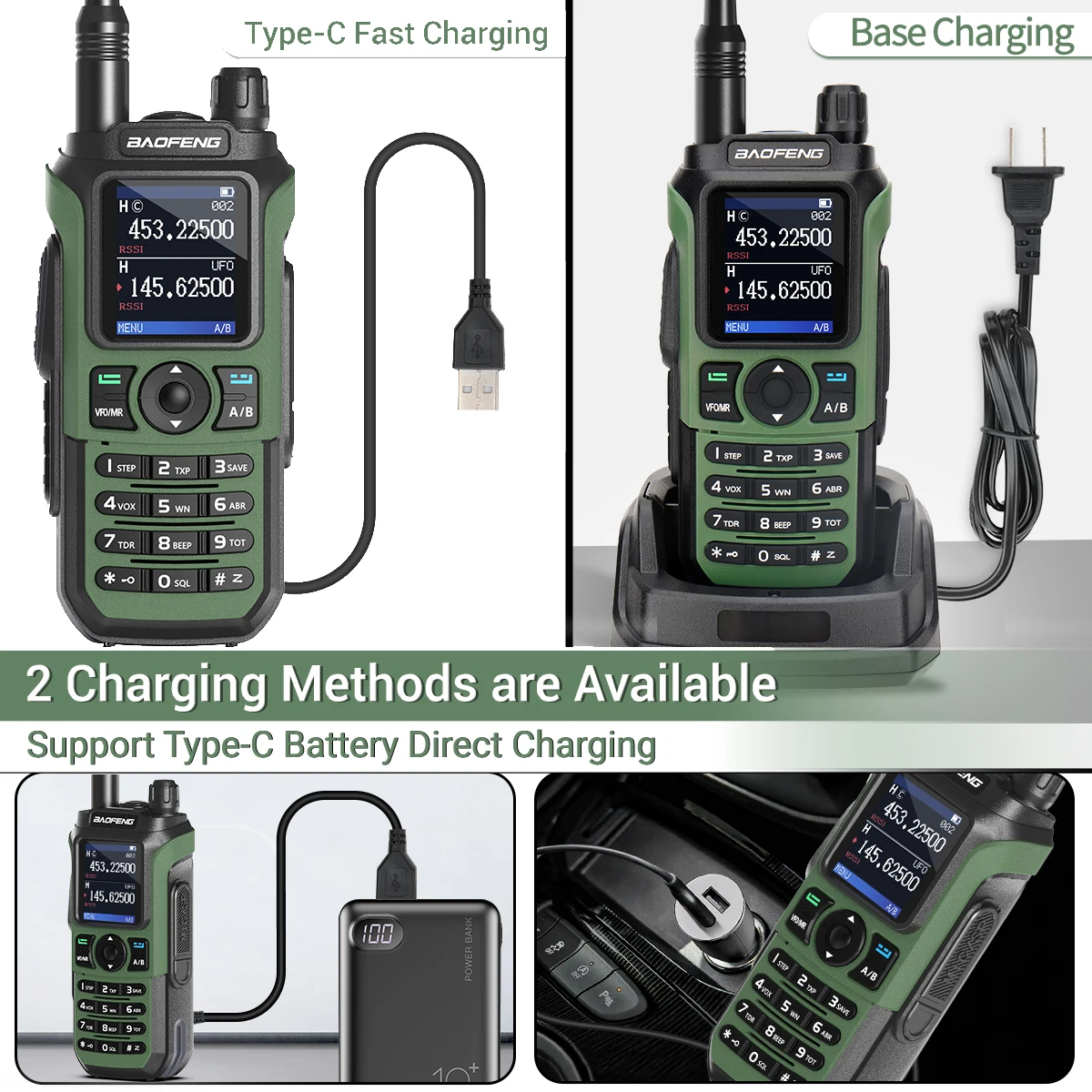 Baofeng UV-21 Pro V2 Walkie Talkie Wireless Copy Frequency Full Band Powerful Long Range Two Way Radio UV-5R Radio