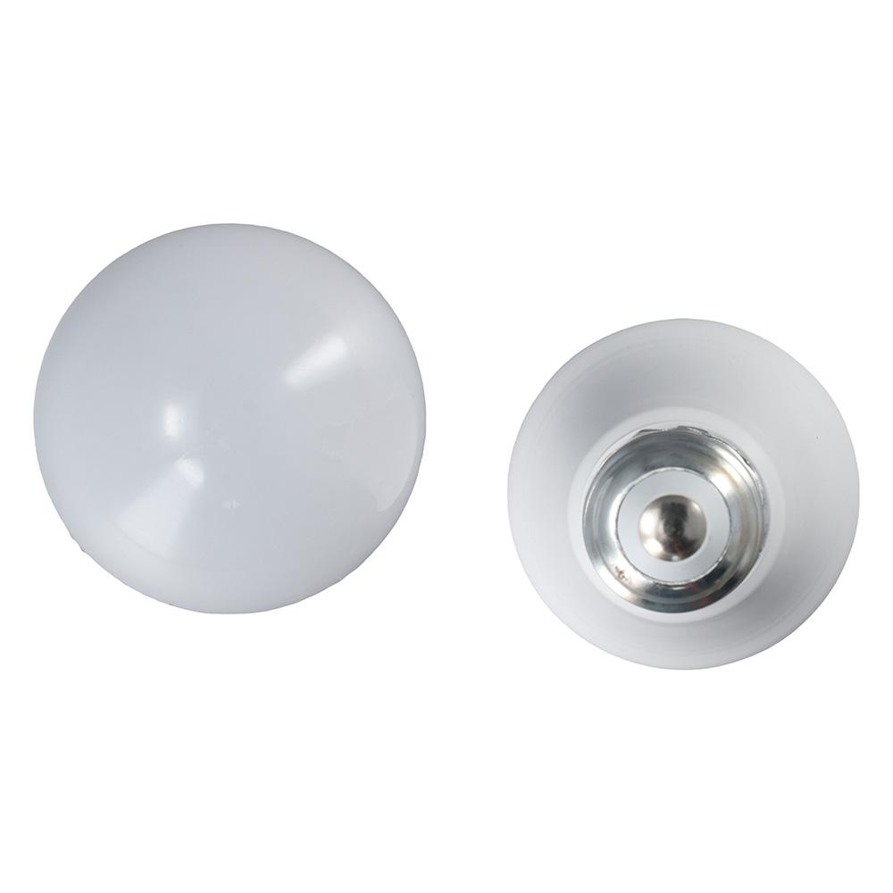 電球の形をした高さ-スペアキー白い偽の電球収納ボックス、ミニキーセキュリティケース、屋外と屋内ケース、創造的な装飾ギフト、12x6cm