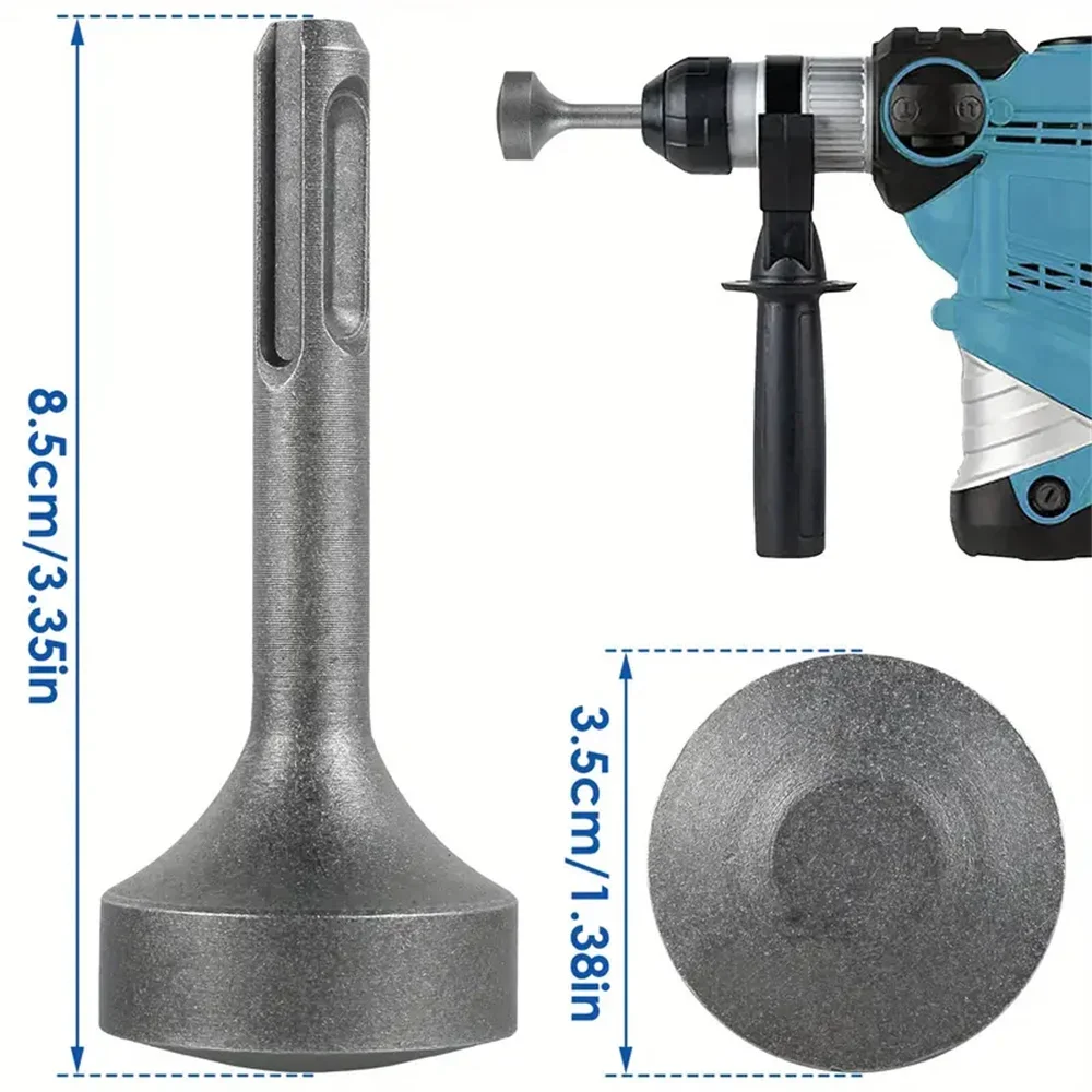 1 conjunto de driver de haste de aterramento, 85mm, aço resistente, resistente ao desgaste, ampla compatibilidade, soquete de brocas de haste de aterramento para rotar