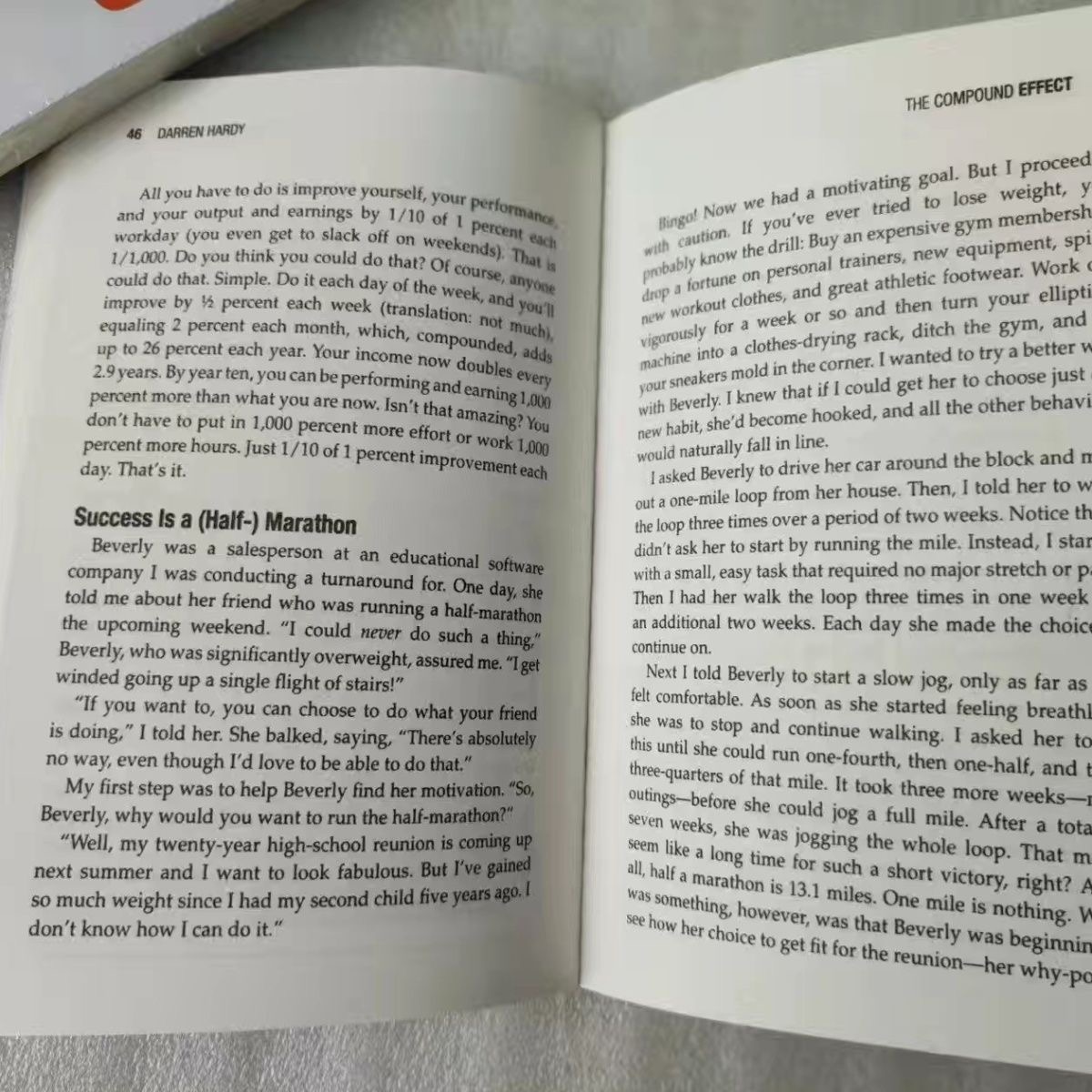 The Compound Effect โดย Darren Hardy คูณความสําเร็จของคุณ One Simple Step At a Time หนังสือภาษาอังกฤษนวนิยายสร้างแรงบันดาลใจ