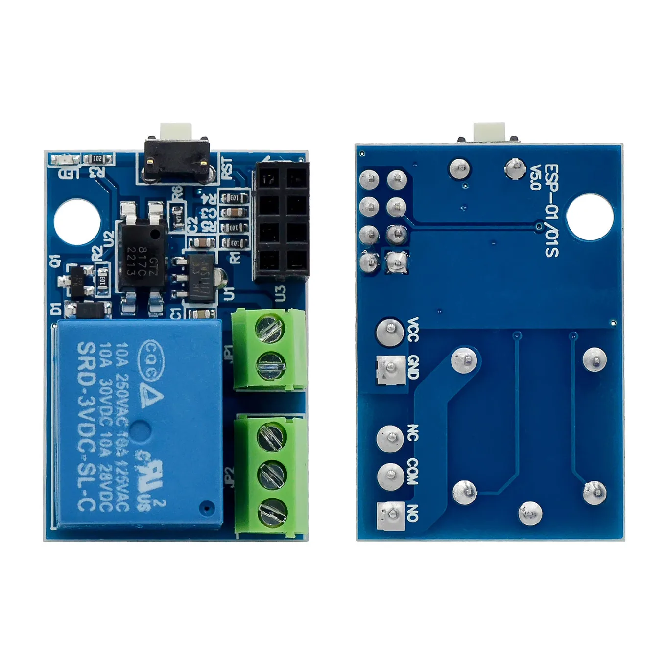 Módulo de relé WiFi ESP8266 ESP-01S 5V, interruptor de Control remoto en casa inteligente para aplicación de teléfono Arduino, módulo WIFI inalámbrico ESP01S