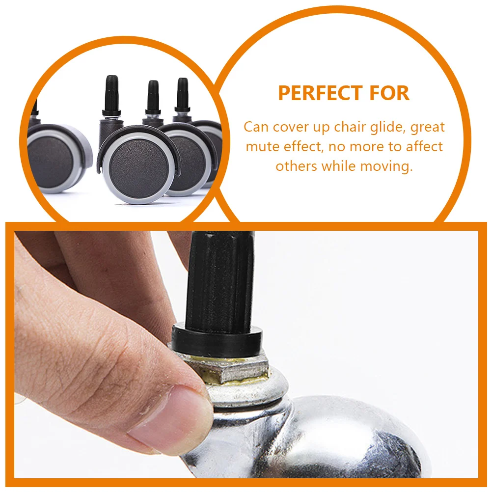 12pcs Stool Swivel Caster Protector Stool Swivel Caster Protector Wheel Stopper Case