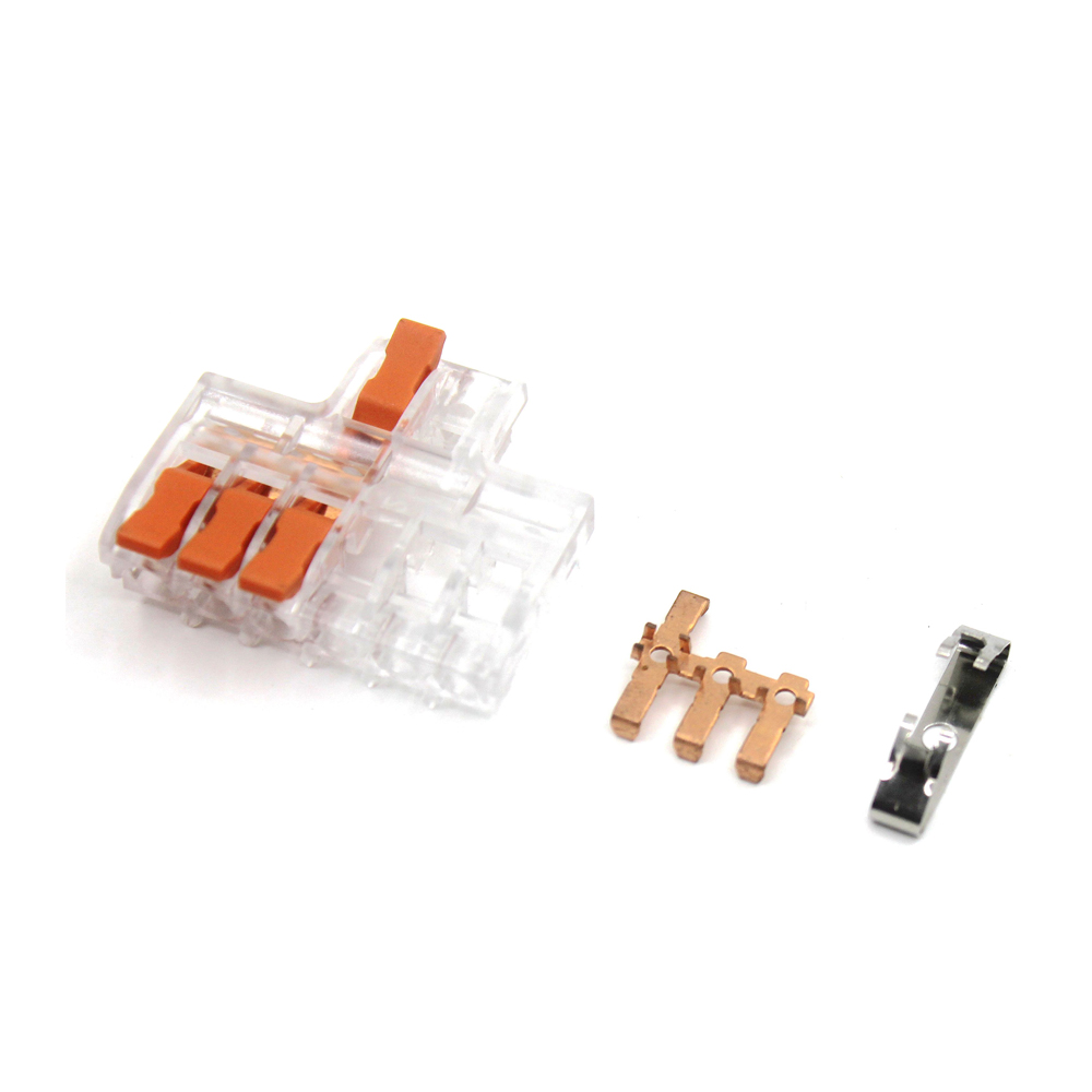 10/50 PCS Mini Fast Wiring Connectors Universal Compact Lever Crimp Splitter Electrical Conductors Push-in Home Terminal Block