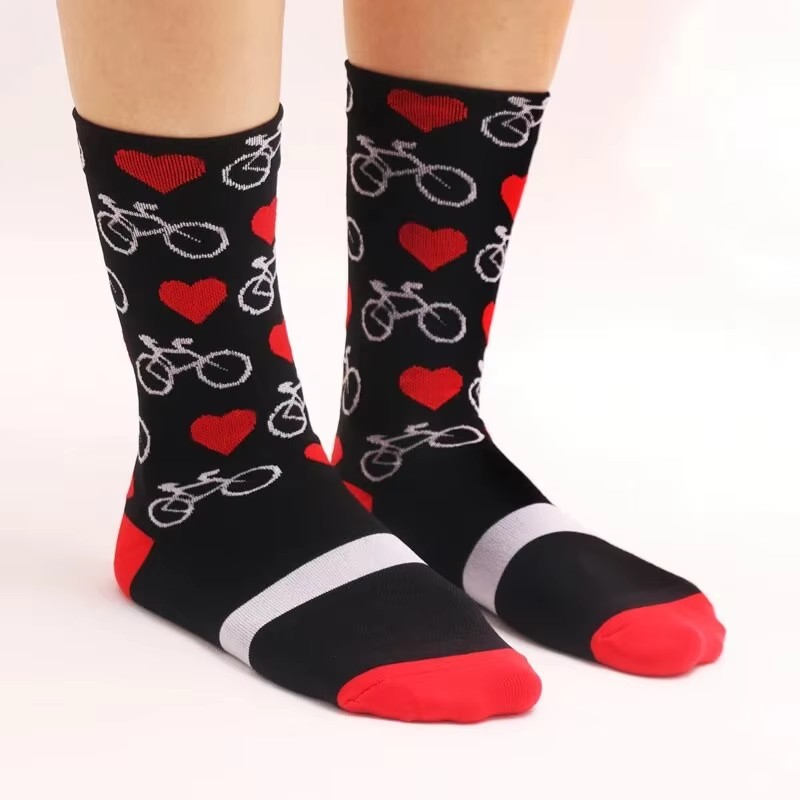 NEUE SPORTS Hochelastische, atmungsaktive, schnell trocknende Schweißabsorptions-Fahrradsport-Radsocken