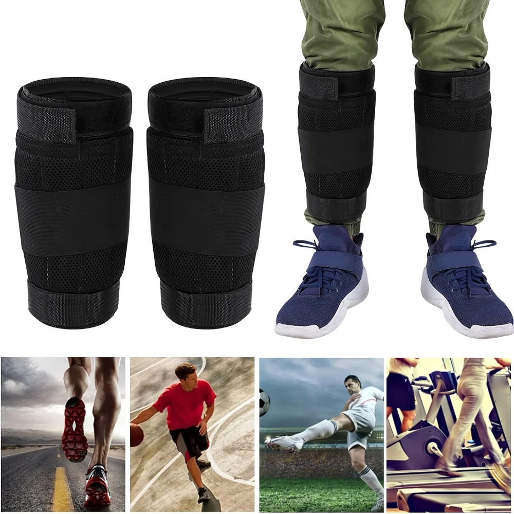 2 pçs 16kg carregamento tornozelo ponderado exercício ajustável leggings de peso envolve treinamento de força das pernas para treino de fitness correndo novo