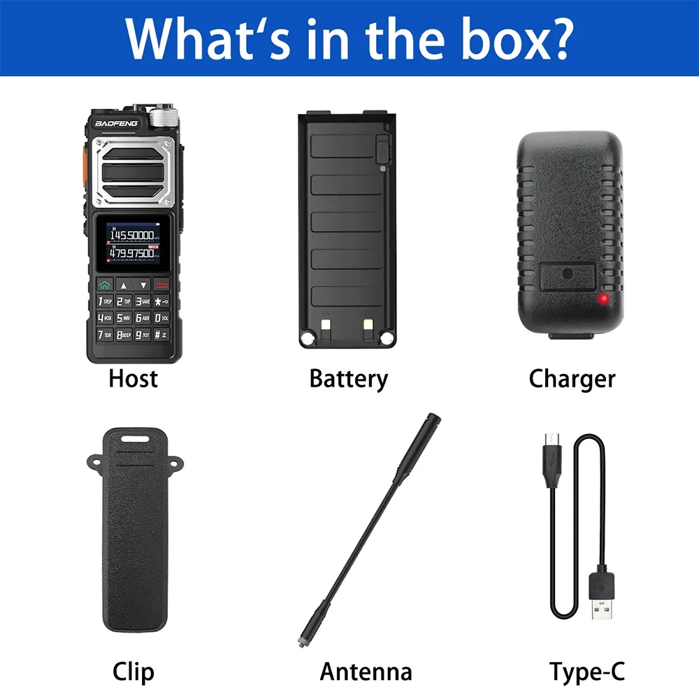 Baofeng UV-25M Tri Band 10W Walkie Talkie UHF VHF MW FM Air NOAA Multibandempfänger UV-25 Handheld Ham Two Way Radio