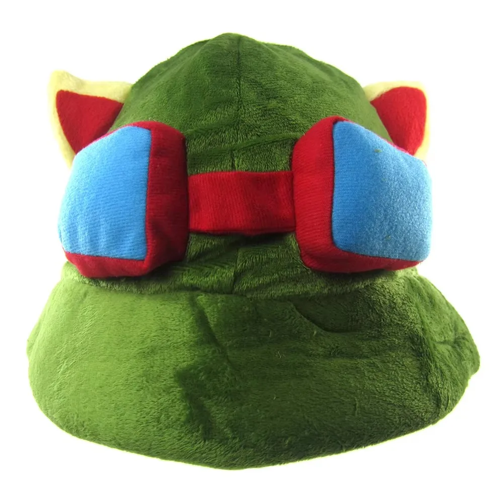 ZSQHET Czapka Swift Scout Teemo Zielona Czapka Krykiecka Gra LOL Czapka Teemo Akcesoria do Cosplayu Rekwizyty