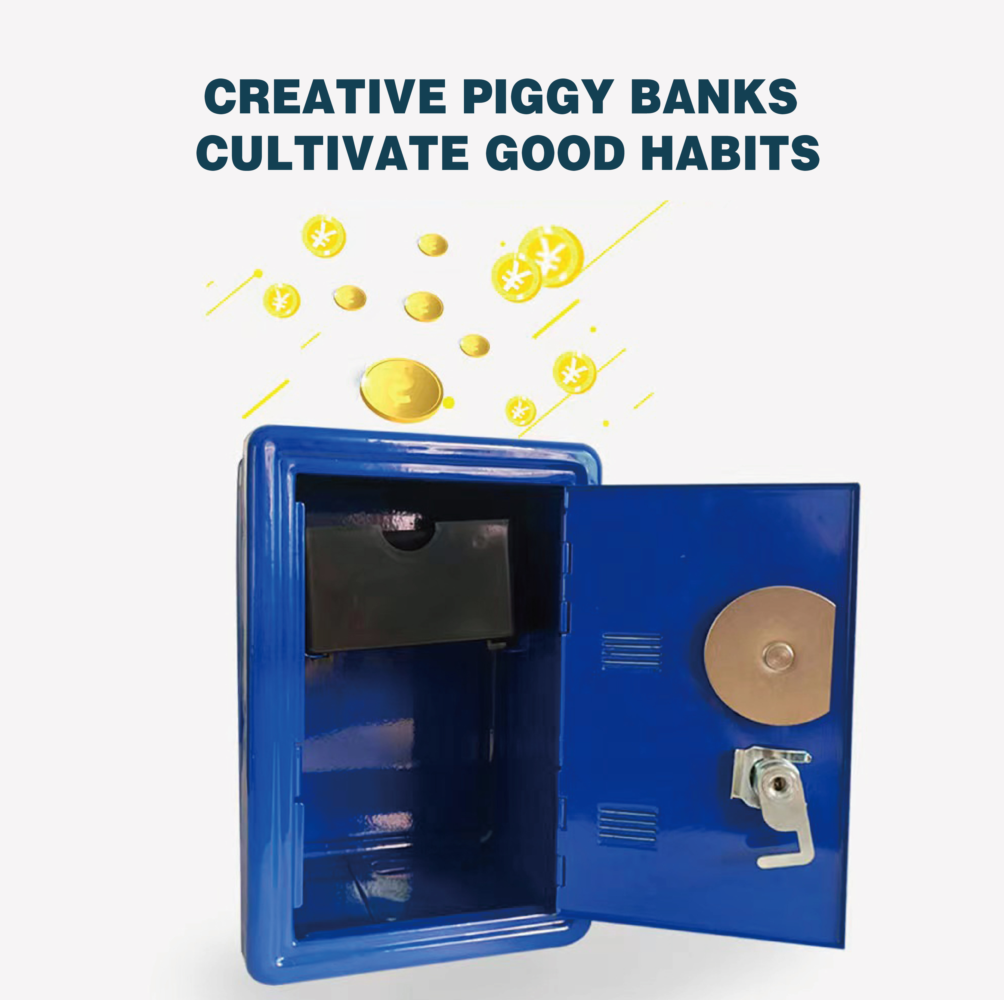 Haushalt Versicherung Box Vertikale Mini Metall Sicher Auto Safe Schlüssel Versicherung Schrank Desktop Dekoration Sparschwein