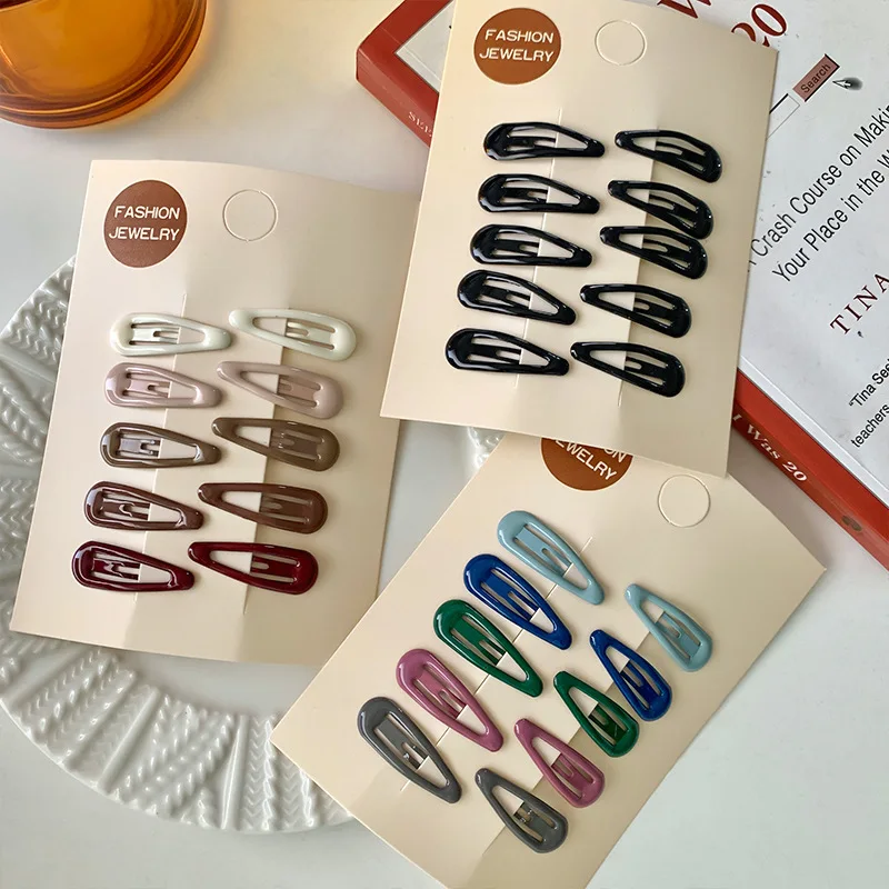 10 шт./пакет, мини-заколки для волос для девочек, заколки для волос BB, красочные металлические заколки для маленьких детей, женщин, девочек, аксессуары для укладки