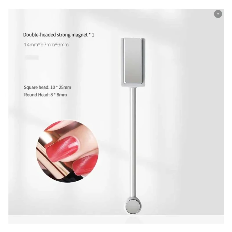 4PCS Multi Functional Nail Art แม่เหล็กหินรูปแบบดูดซับเล็บเจลคริสตัล Magnetic Bar เล็บ Enhancement TOOL
