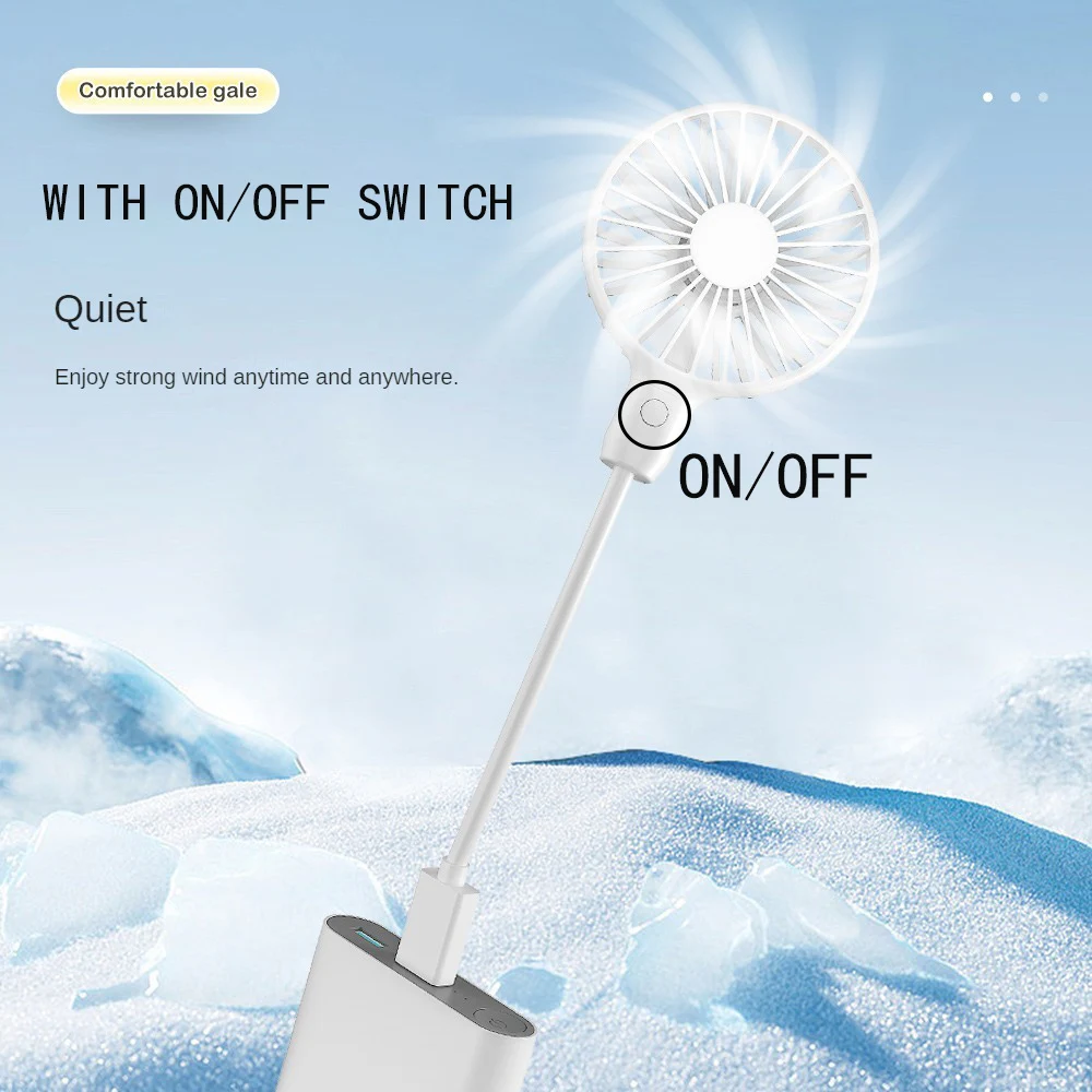 Mini Portable USB Fan with Switch for Power Bank PC Computer Plug Silent Cooling Small usb Fans Outdoors for Travel Camping