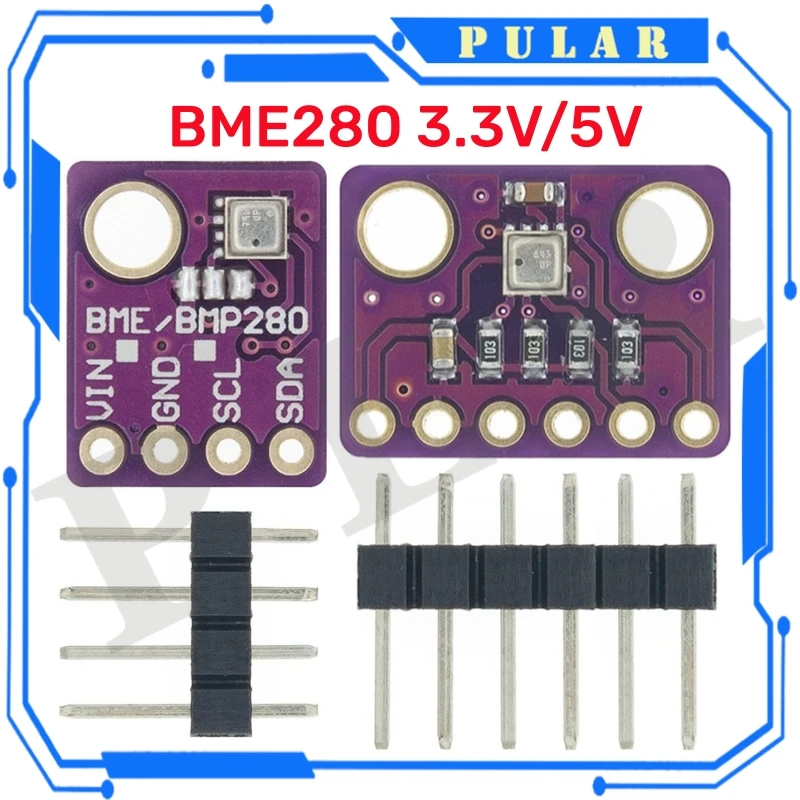 PULAR BME280 5V 3,3 V Digital Modbus Sensor de humedad cubo de basura presión I2C SPI 1,8 V temperatura módulo barométrico acelerómetro