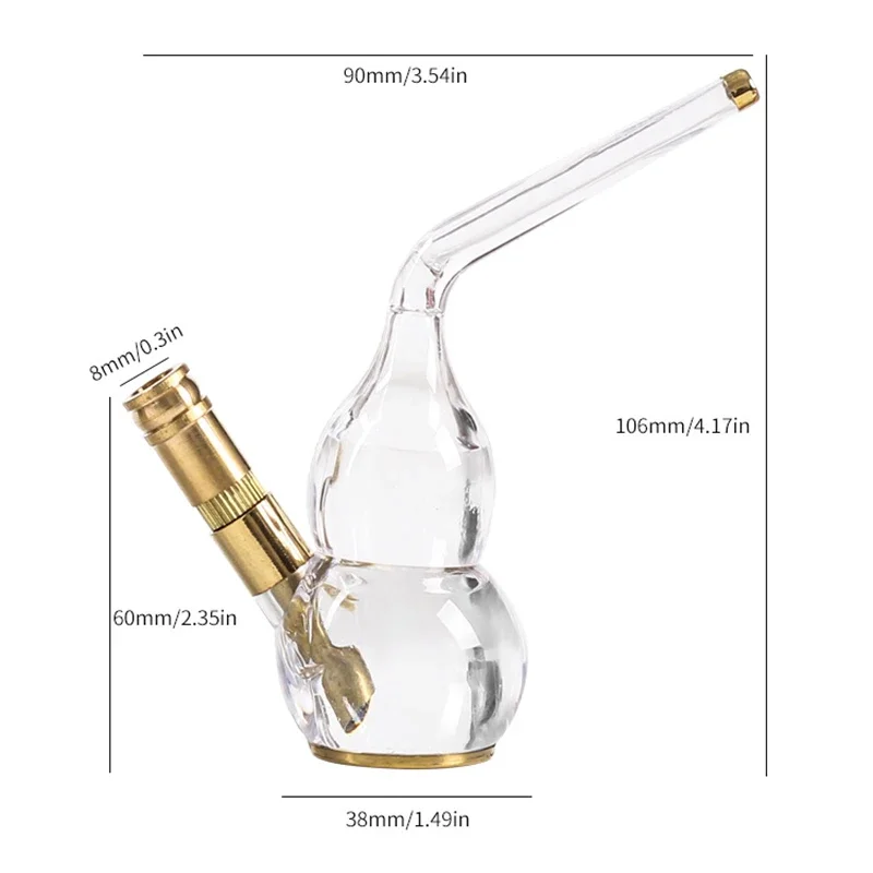 Cigarrillo doble, pipa para fumar tabaco, filtro de agua, Mini Shisha, cachimba, pipa de agua, botella de agua, filtro para fumar tabaco
