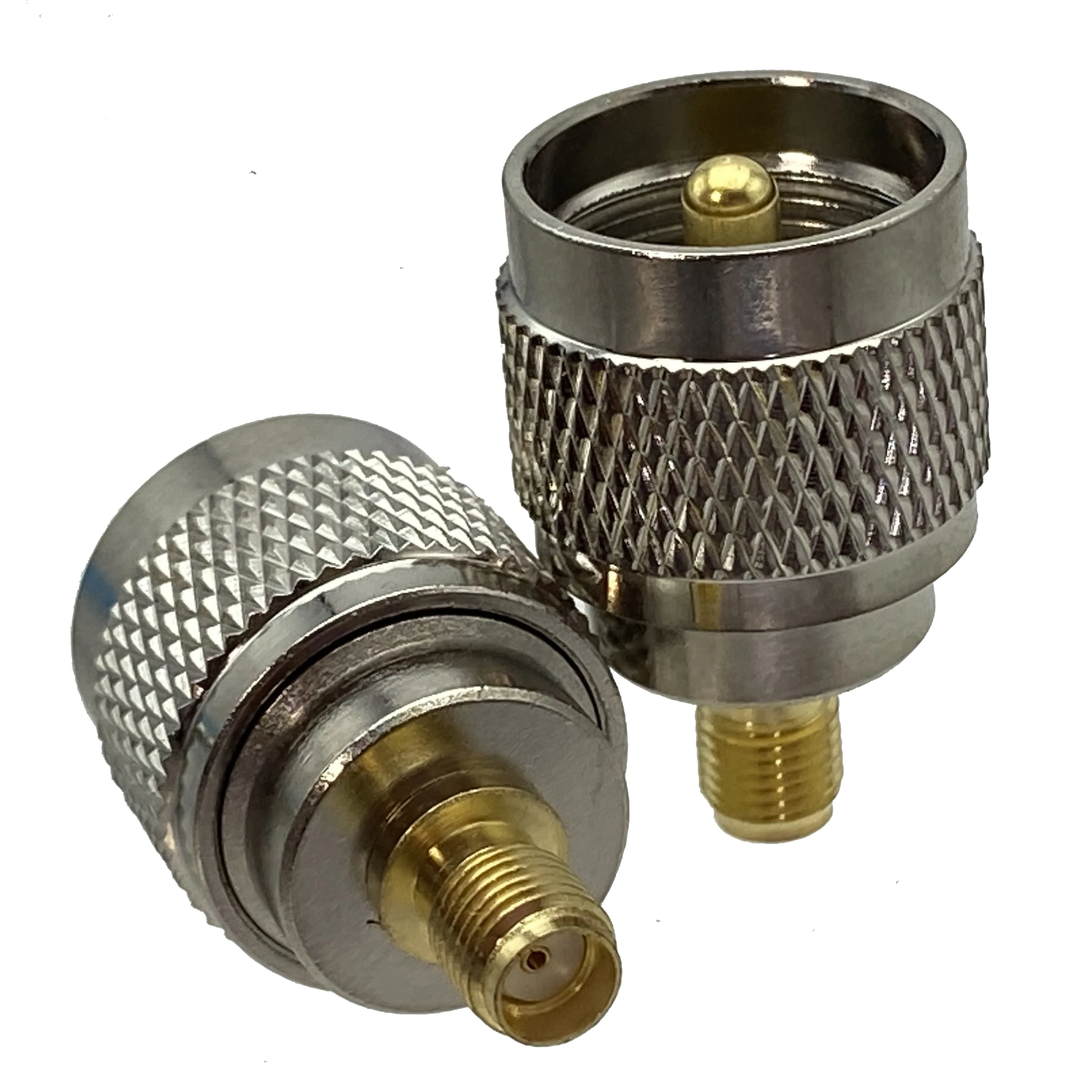 1 Uds UHF SO239 PL259 a SMA enchufe macho y conector hembra adaptador Coaxial RF conector terminales de cable latón recto