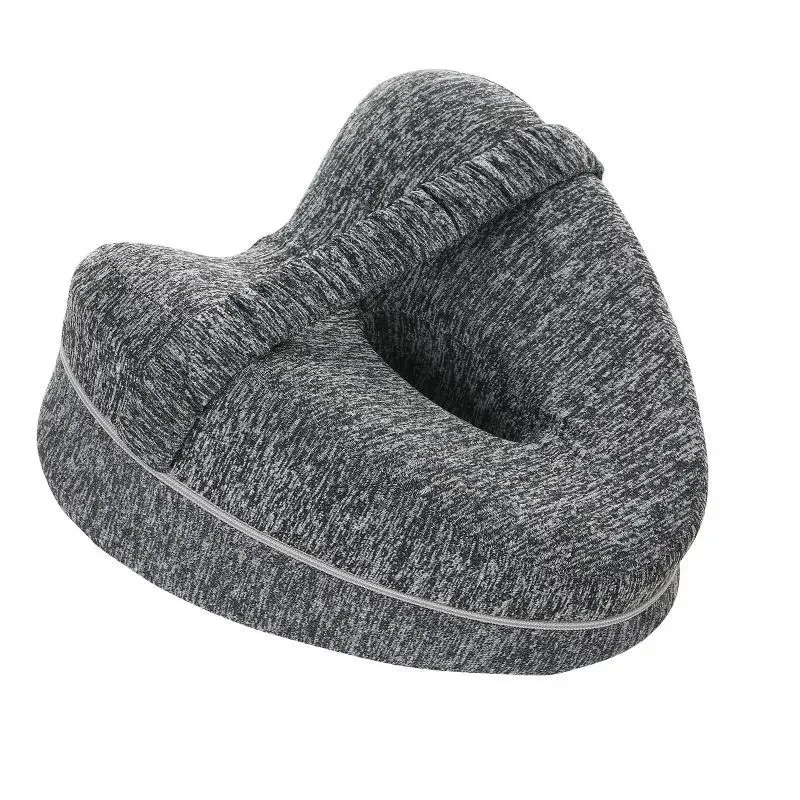 Cuscino per gambe in cotone memory Cuore cavo Gravidanza Side Sleeper Sciatica Sciatica Ortopedica Cuscino per sollievo dell'anca per letto, divano