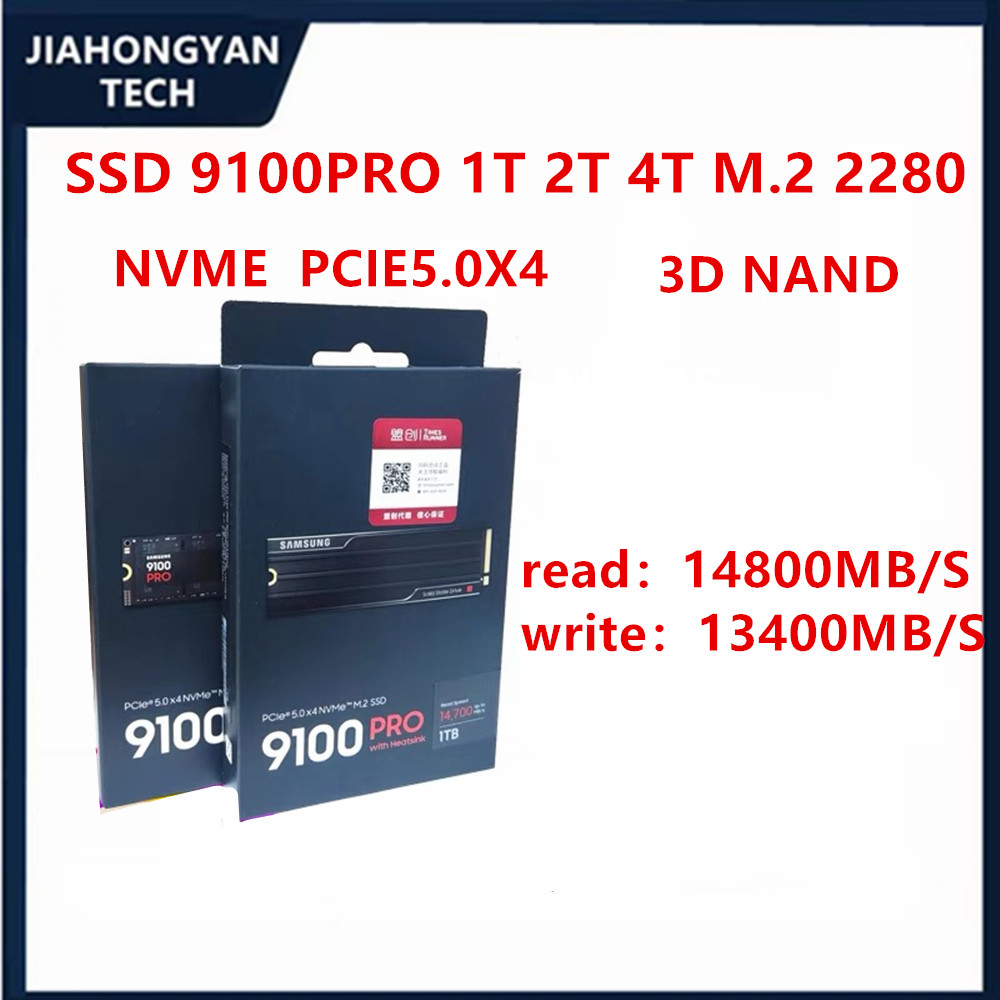 Nouveau SSD d'origine pour Samsung 9100PRO 9100 PRO 1 to 2 to 4 to pour ordinateur portable PS5 ordinateur PCIe 5.0 X4 M.2 2280 disque SSD