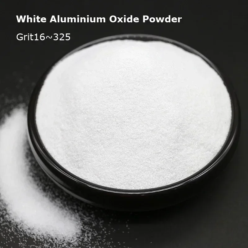 1kg  Abrasive White Corundum Fused Aluminum Oxide Powder for Sand Blasting Rust Removal Carving Polishing Grit16~325