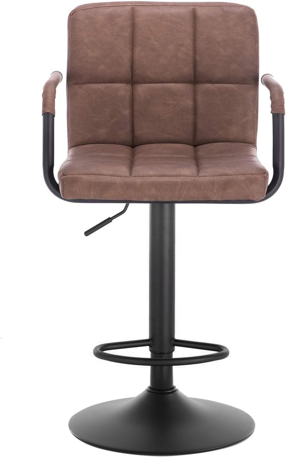 Barhocker BH113dbr-2 Set of 2 Barstuhl Tresenhocker Bistrohocker Designer Hocker mit Backrest,