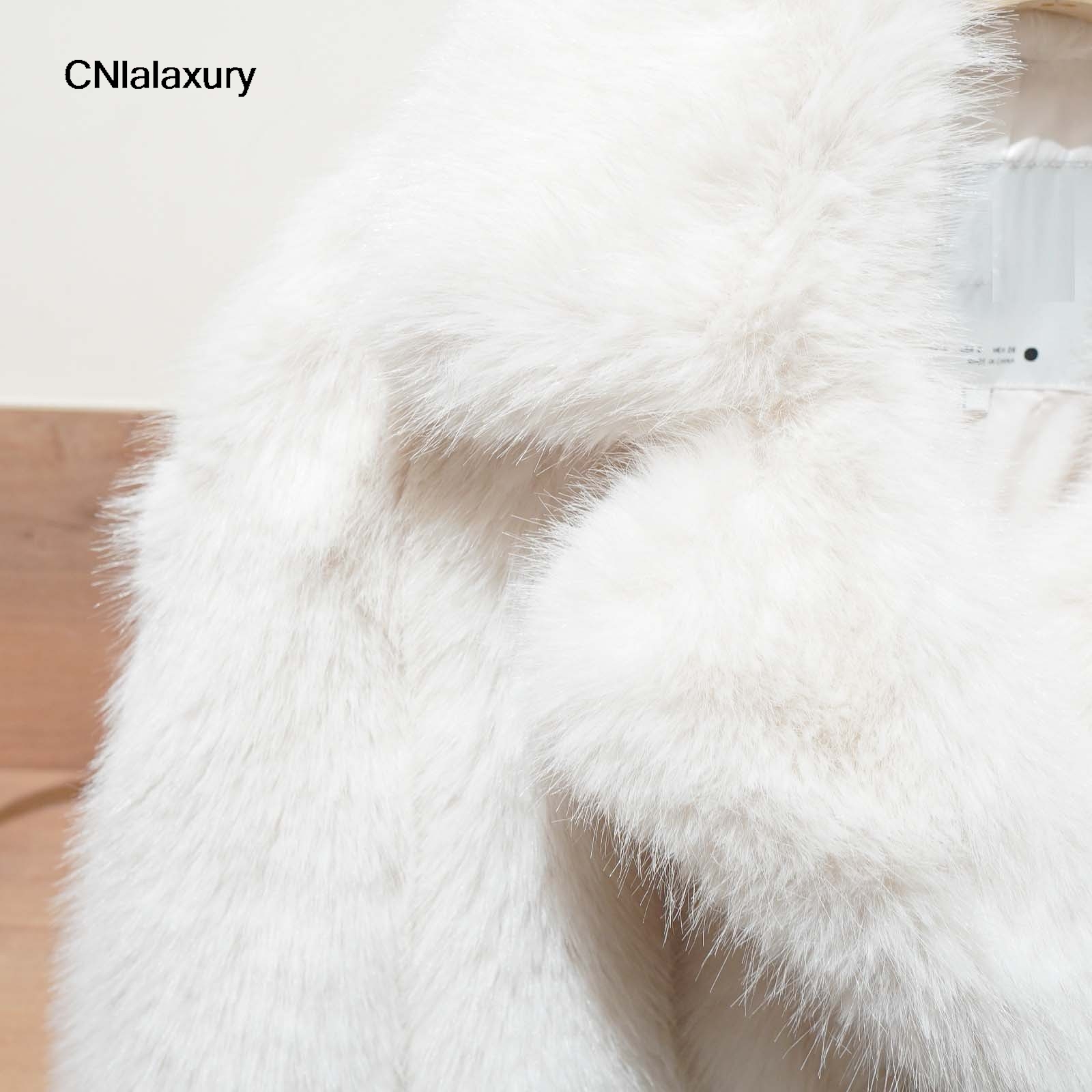 オリジナル品質のエレガントな固体ターンダウン襟長袖フェイクファーコート女性のファッションカジュアルルーズファージャケット Y2k トップス