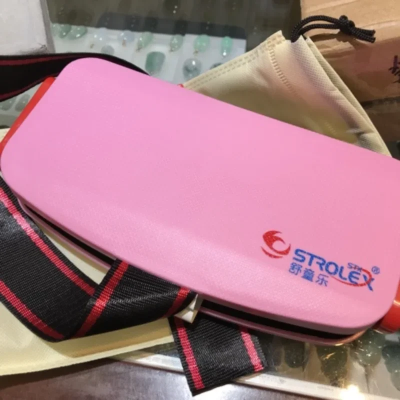 Strolex ポータブルベビーカーシート安全クッショントラベルポケット折りたたみ式チャイルドカーセーフティシートハーネスグラブアンドゴーブースター