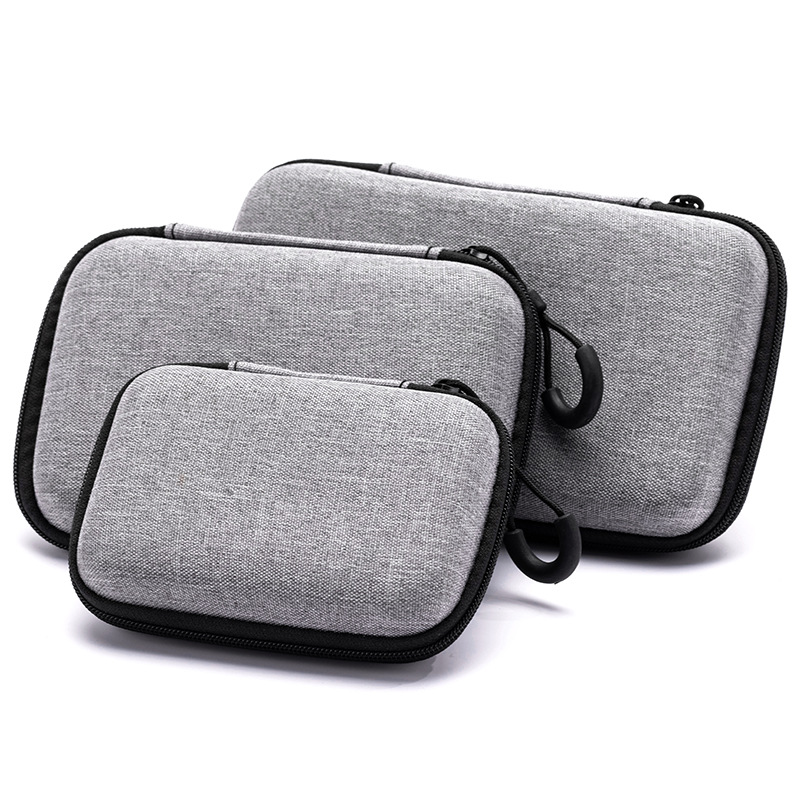 Portable Shockproof Headphone Case Earphone Bag Headset Storage Bag Hard Shell Earphone Accessories memory Card USB Cable