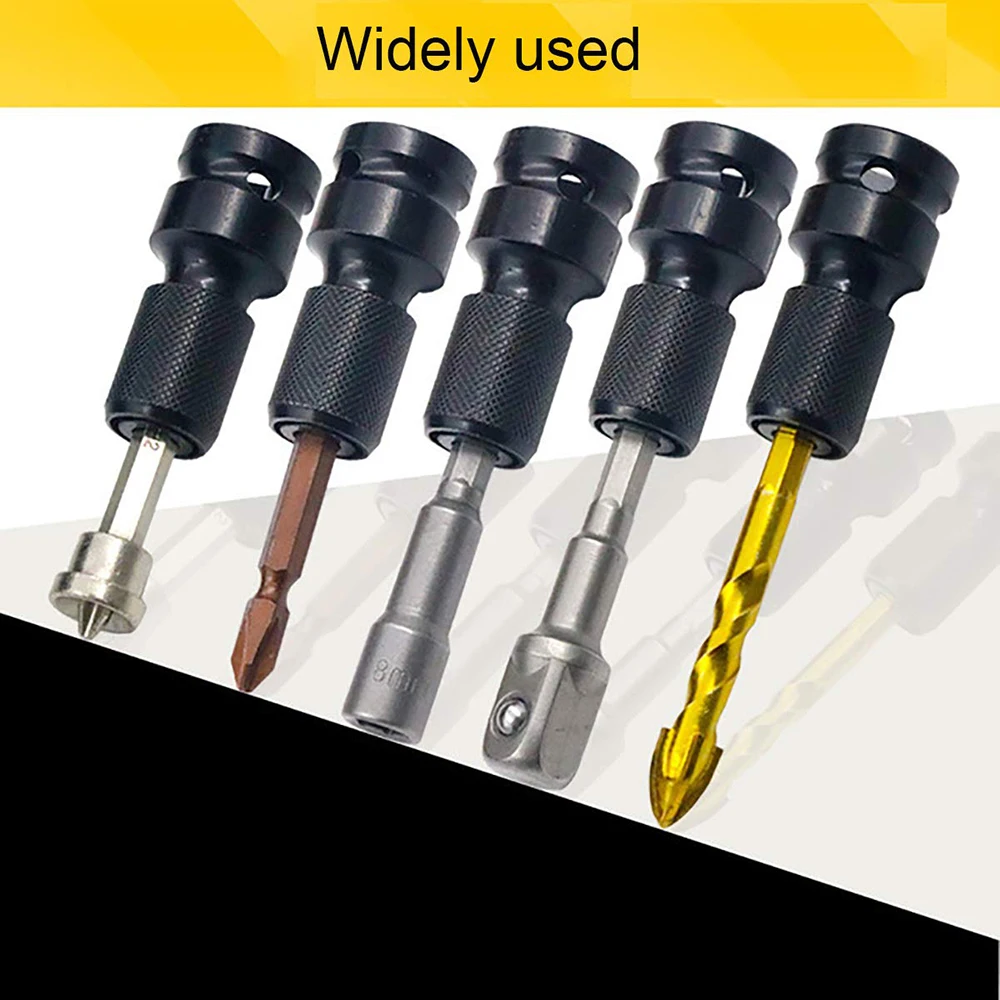 Adattatore per avvitatore a percussione da 1/2 "a 1/4" HEX Convertitore presa a cambio rapido Strumento a cricchetto Manicotto di trasmissione Femmina Femmina A sgancio rapido