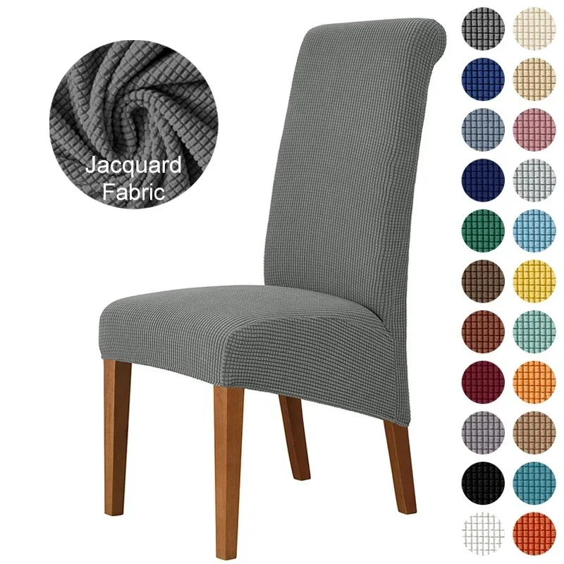 Funda ajustable para silla de banquete de gran tamaño, sillas Jacquard, funda de LICRA, fundas de asiento para sillas con respaldo alto, comedor, Hotel y hogar