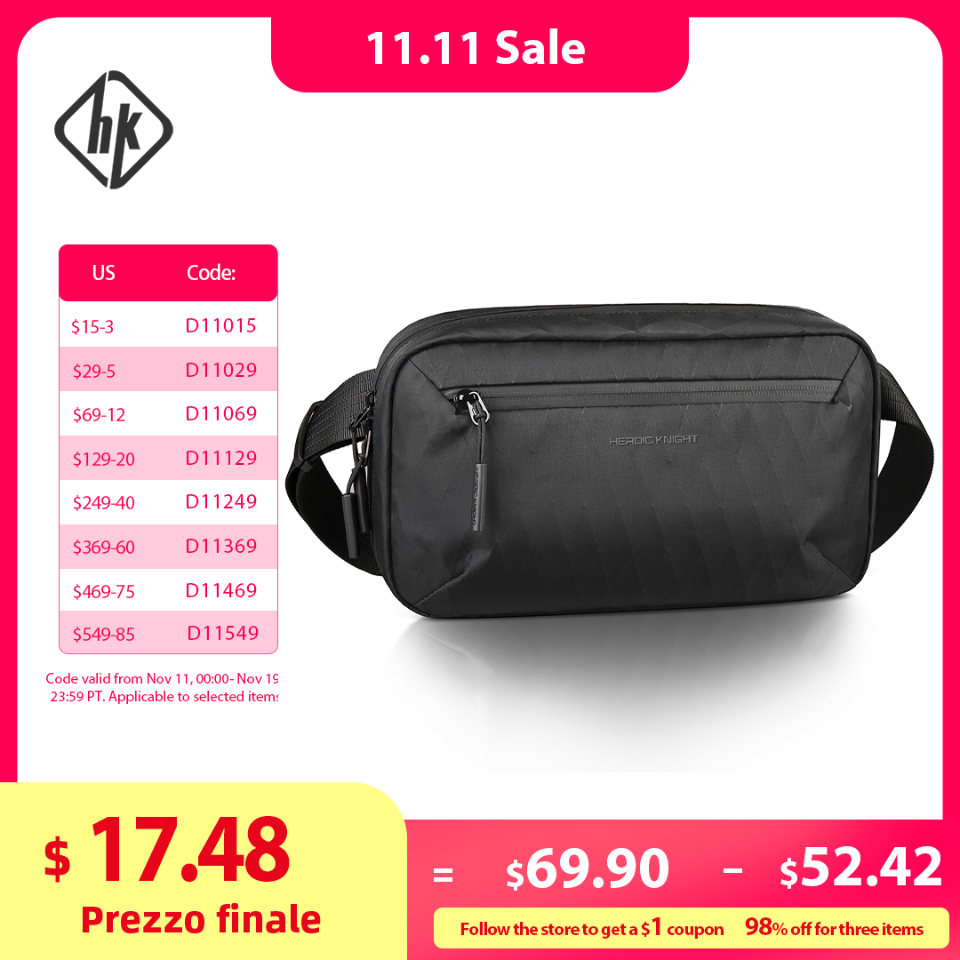 HcanKcan Легкая сумка через плечо с несколькими карманами Мужская сумка на плечо Водонепроницаемая тканевая дорожная сумка X-Pac Портативная сумка для хранения