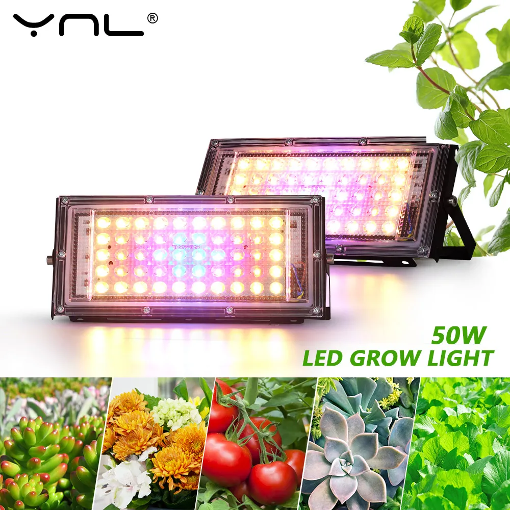 50W 220V oświetlenie Led do uprawy roślin lampa hydroponiczna LED pełne spektrum dla nasion szklarni kwiat hydroponiczne oświetlenie wzrostu roślin