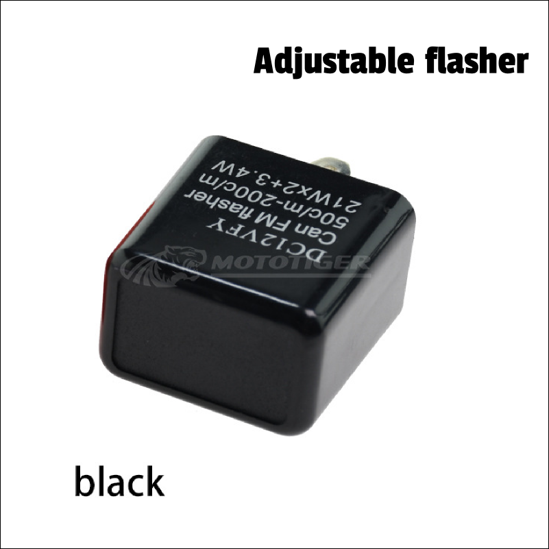 Motorfiets LED Knipperlichtrelais Verstelbare Frequentie Vierkant Knipperend Knipperlicht Motorfiets Led-verlichting Richtingaanwijzer 12V Flash