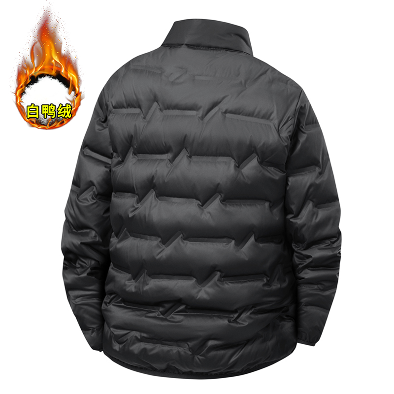 Grafeen Zelfopwarming Witte Eend Donsjack Mannen 8xl 7xl Winddicht Stand Kraag Klassieke Warme Winter Geplooide donsjacks Mannelijke