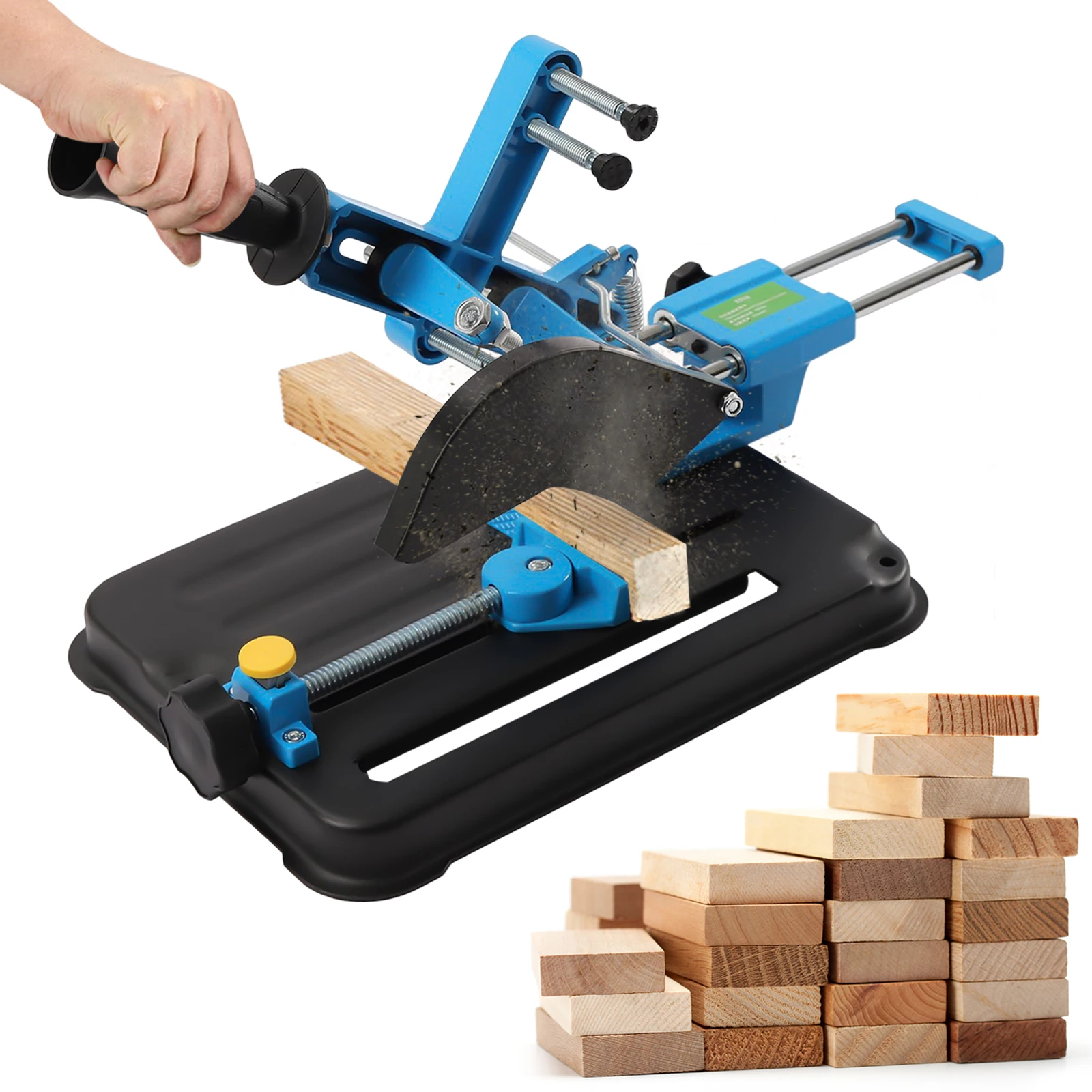 Fixation sur support pour meuleuse d'angle, fonte, 0-45 °   Angle, poignée réglable, base stable pour meuleuses 3,94-4,92"