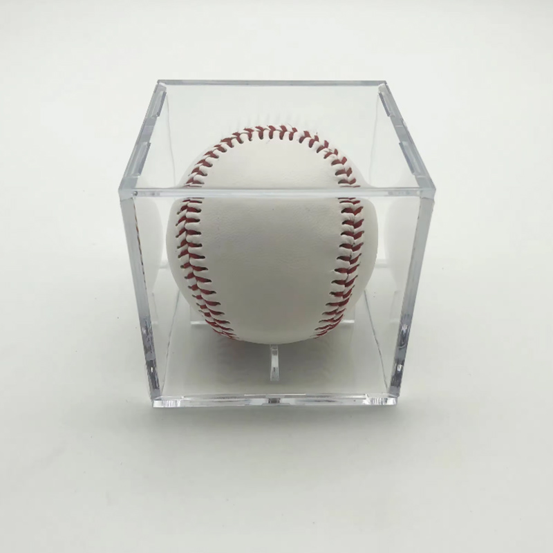 Caixa acrílica do armazenamento do basebol, caixa transparente, acrílico, 80x80x80, 1PC