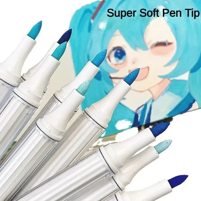 9/144 色アクリルペイントアートマーカーペン DIY 絵画描画カードセラミック石マグガラス生地服画材