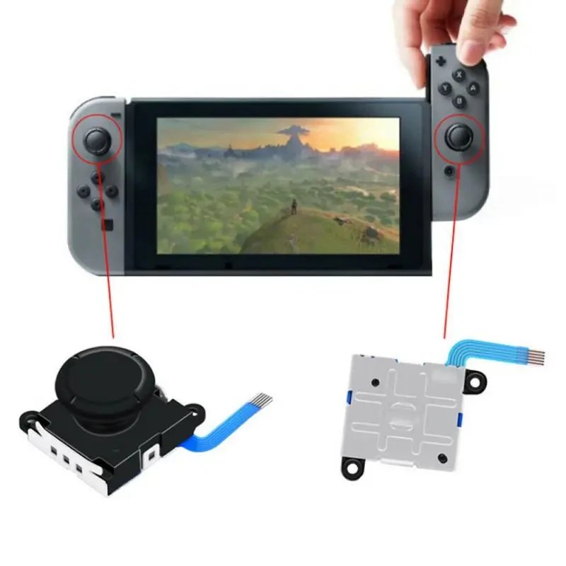 10 unids/set de módulo de botón de palanca de mando analógico de repuesto para Nintendo Switch, controlador Joy-on, Joystick analógico izquierdo/derecho