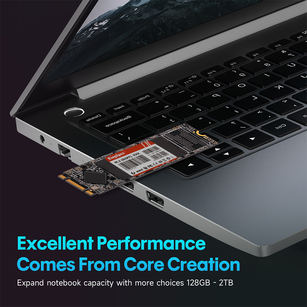 KingSpec M.2 SSD NGFF 128GB 256GB 512gb 1TB 2TB M2 SATA SSD 2280 SATA3 6Gb disco duro interno de estado sólido para ordenador portátil