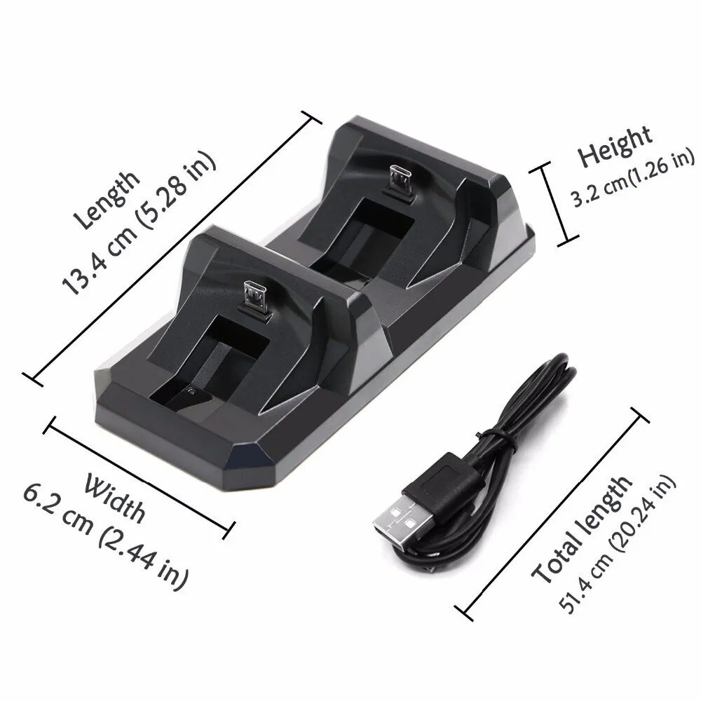 USB Dual Charge Dock Für PS4 Controller Gaming Ladestation Halter Für Sony PlayStation 4, Wireless Gamepad Controle Ladegerät