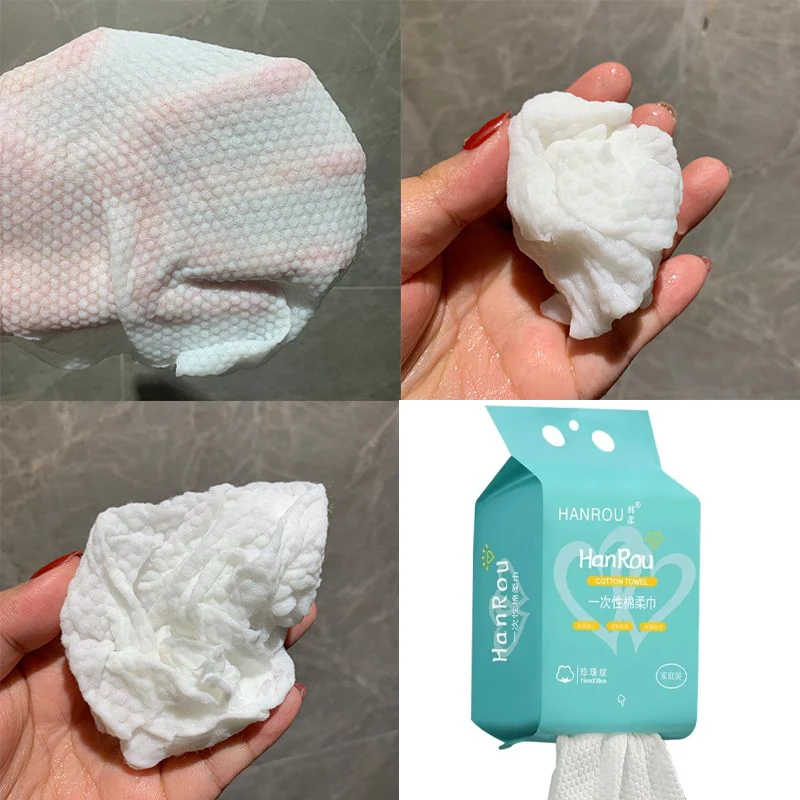 Toalla facial desechable de 20/120 Uds., toallas de limpieza Facial colgantes para el baño en el hogar, papel desmaquillante extraible suave